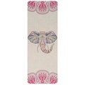 Natural rubber linen yoga mat