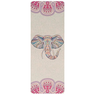 Natural rubber linen yoga mat