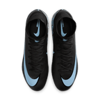 Nike Mercurial Superfly 10 Pro FG High-Top Soccer Cleats-Black/ice Blue