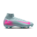 Nike Mercurial Superfly 10 Pro FG High-Top Soccer Cleats-Ocean Cube/Pink Blast