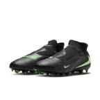 Nike Phantom 6 High Pro Firm-Ground Soccer Cleats- Black/Black/Illusion Green