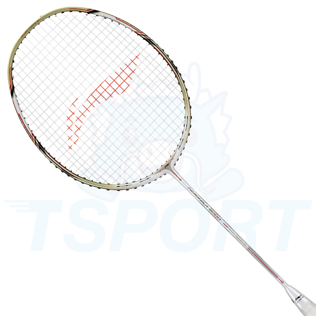 Li-Ning Aeronaut 9000 Badminton Racket - White / Gold